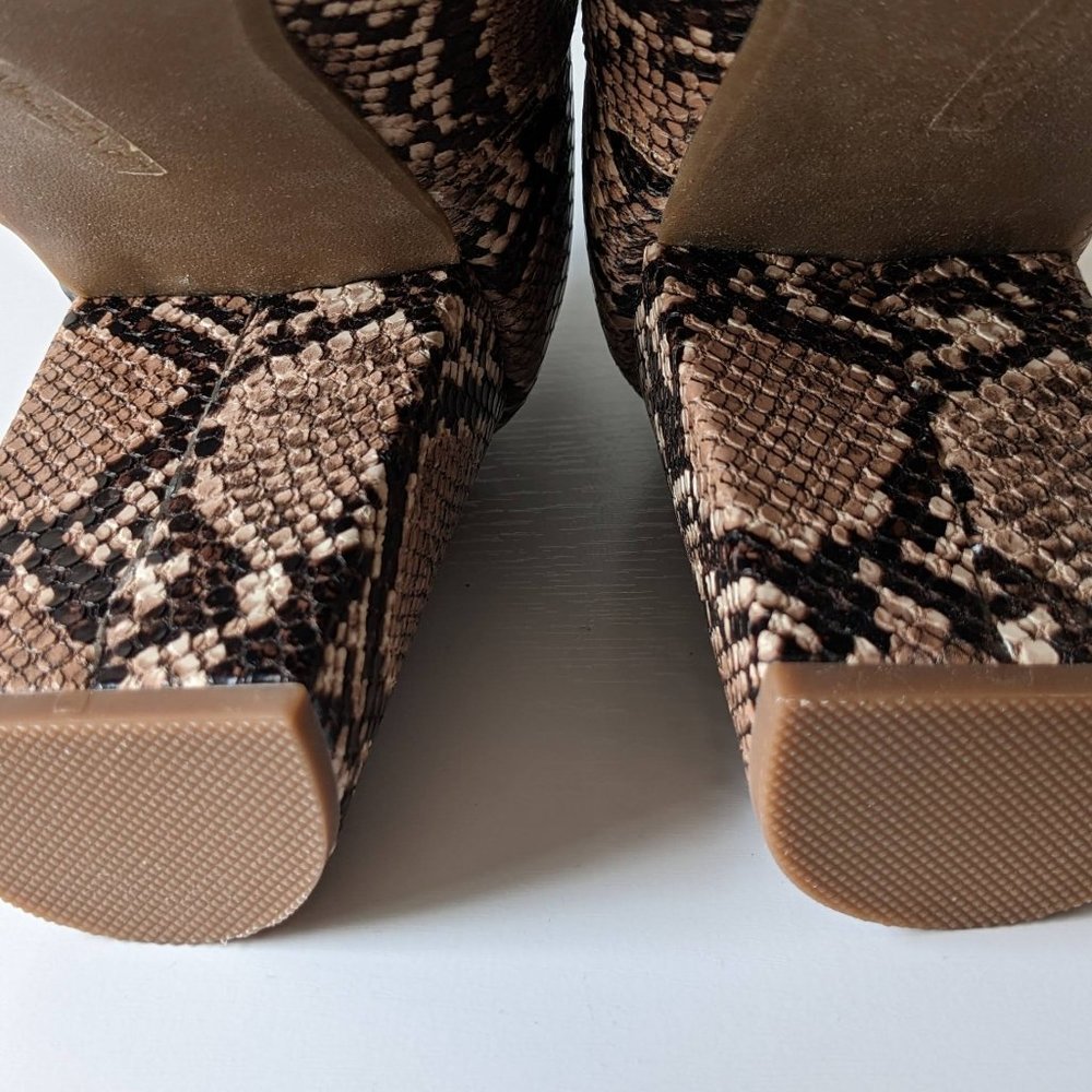 Lane Bryant Dream Cloud Cutout High Heel Bootie - Snakeskin - 11W - Picture 9 of 15